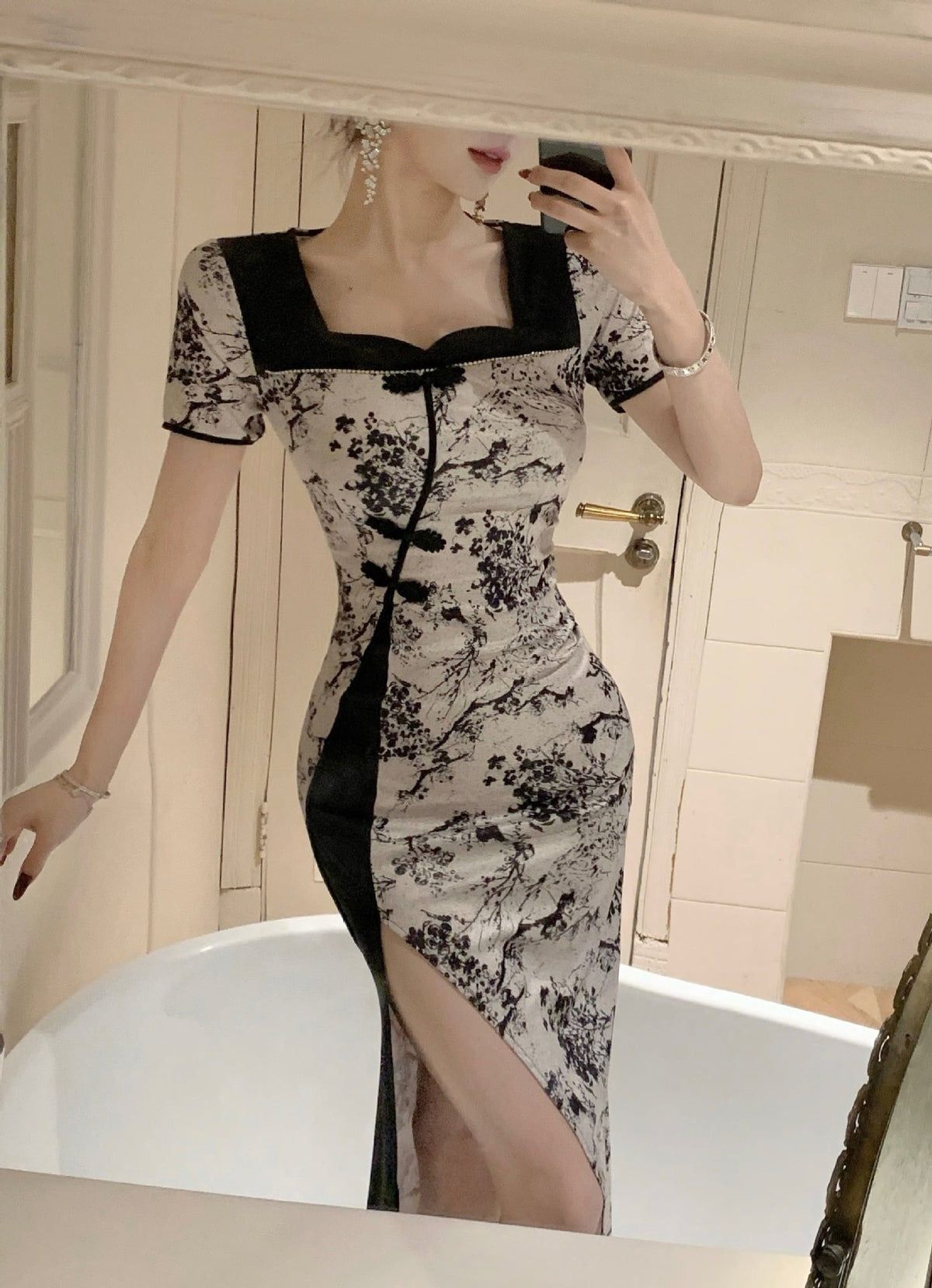 【dress】プリントワンピース　M25247