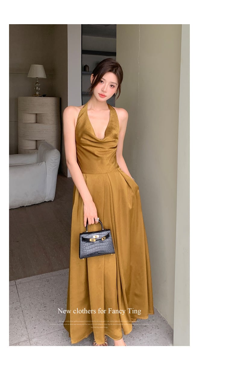 【dress】ホルターネックワンピース　M24648
