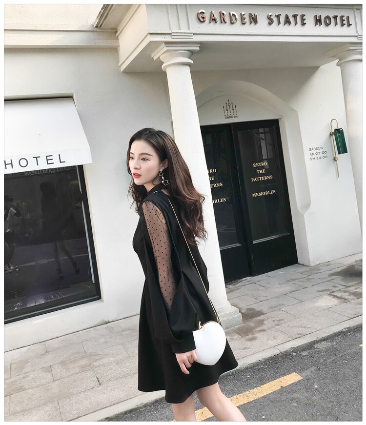 【dress】好感度UP!気質満点春冬オシャレレースファッションワンピース G2550