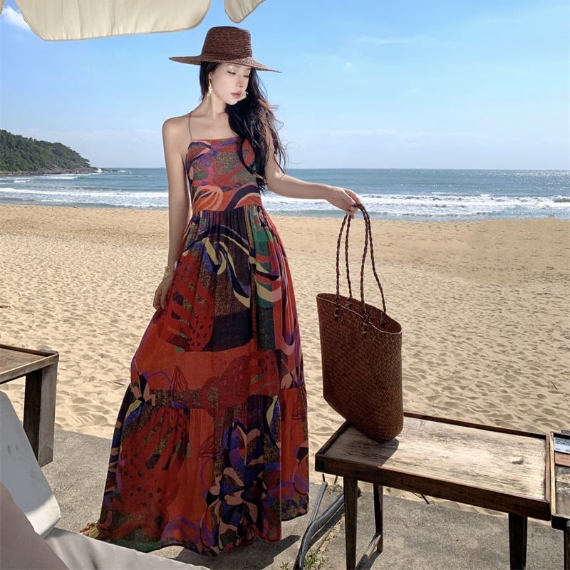 【dress】プリントキャミワンピース　M25211