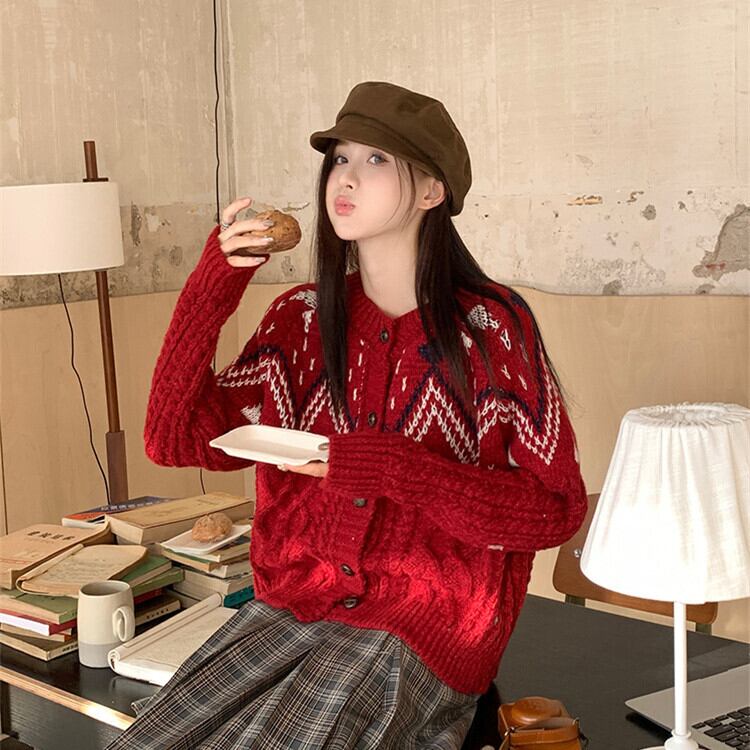 【outer】ニットカーデ　M27681