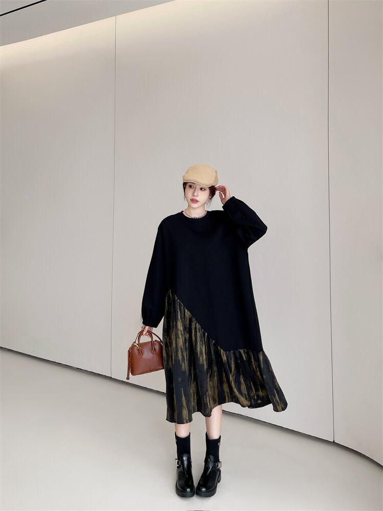 【dress】ドッキングカジュアルワンピース　M28931