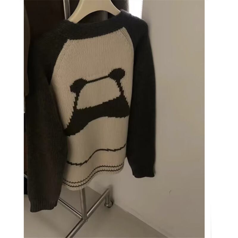 【outer】配色ニットカーデ　M28920