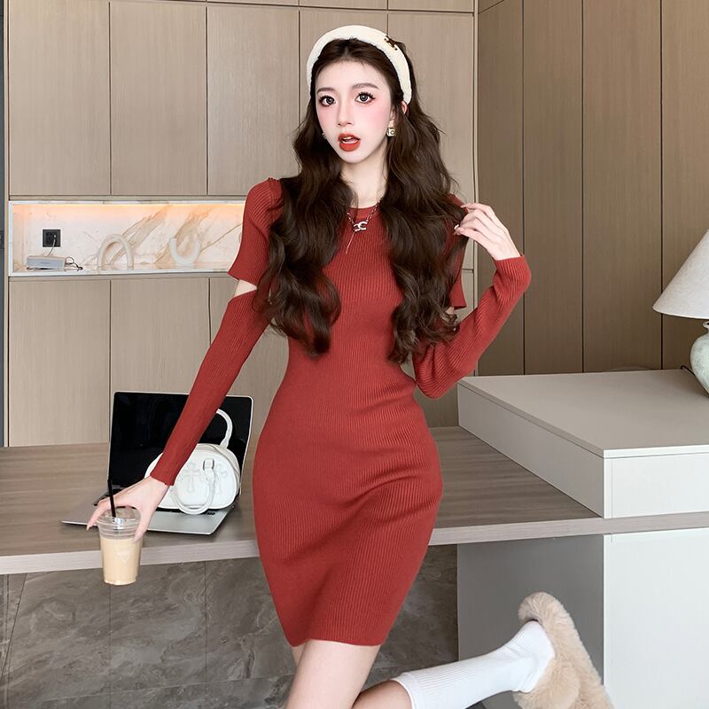 【dress】ニットワンピース　M19011