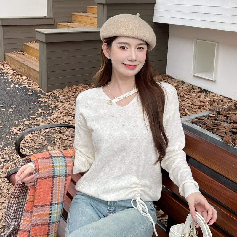 【tops】ニットトップス　M26110