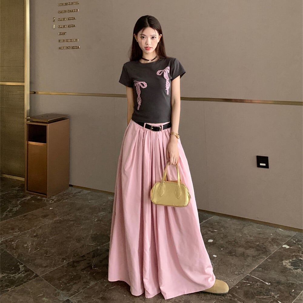 【set】Tシャツ×スカートセット　M24864