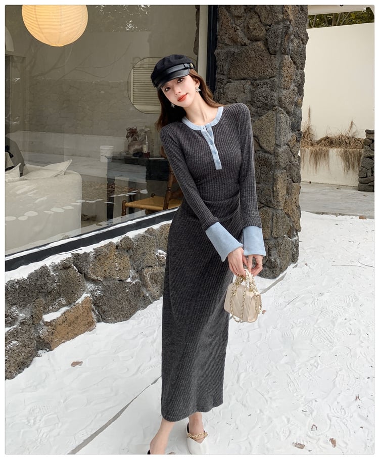 【dress】ニットワンピース　M27525