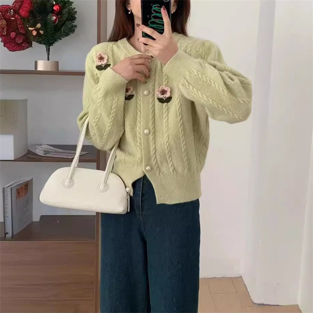 【outer】ニットカーデ　M25975