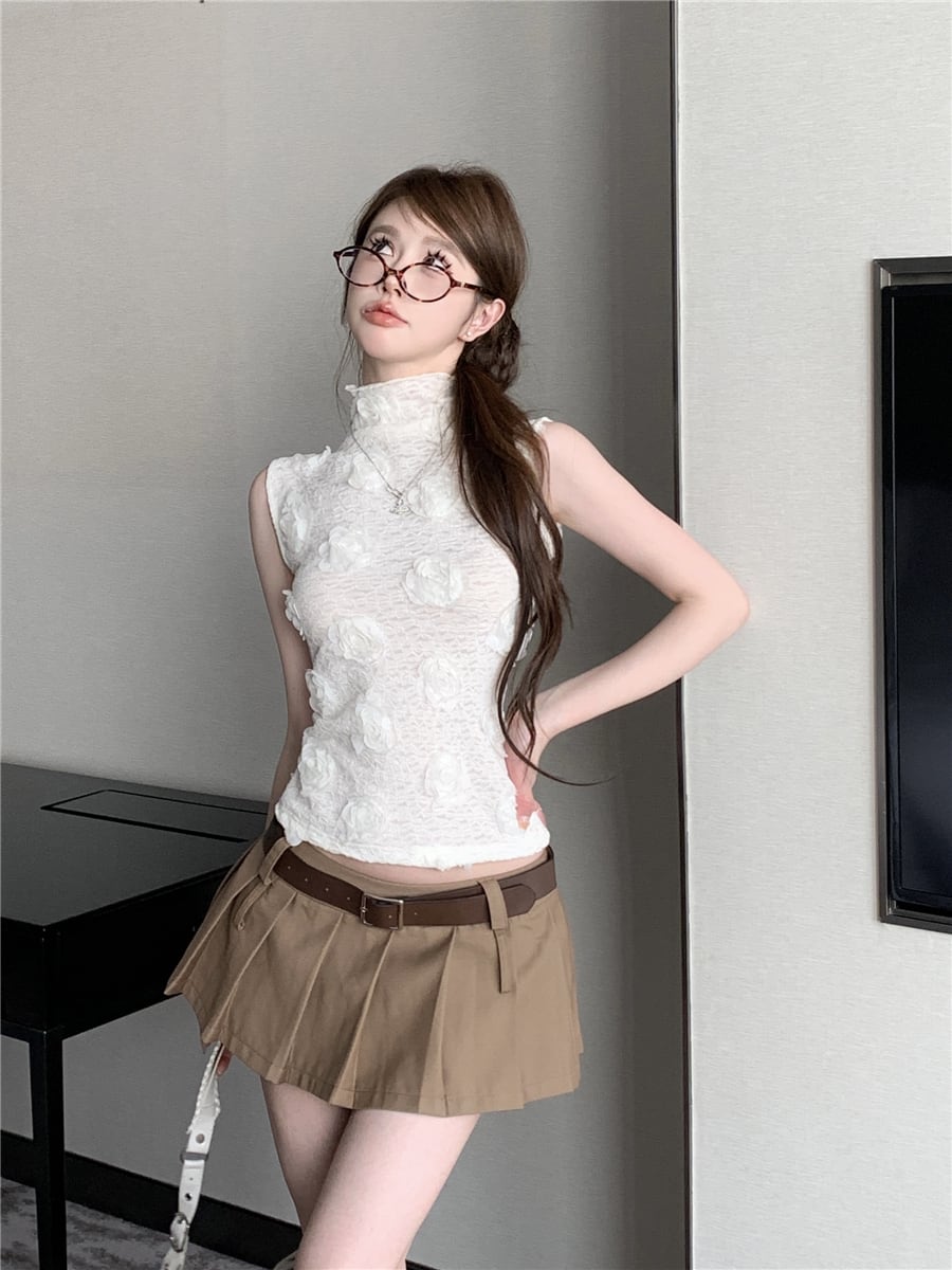 【tops】立体フラワートップス　M25196