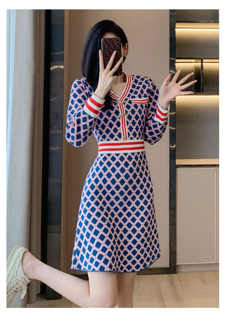 【dress】ニットワンピース　M25522