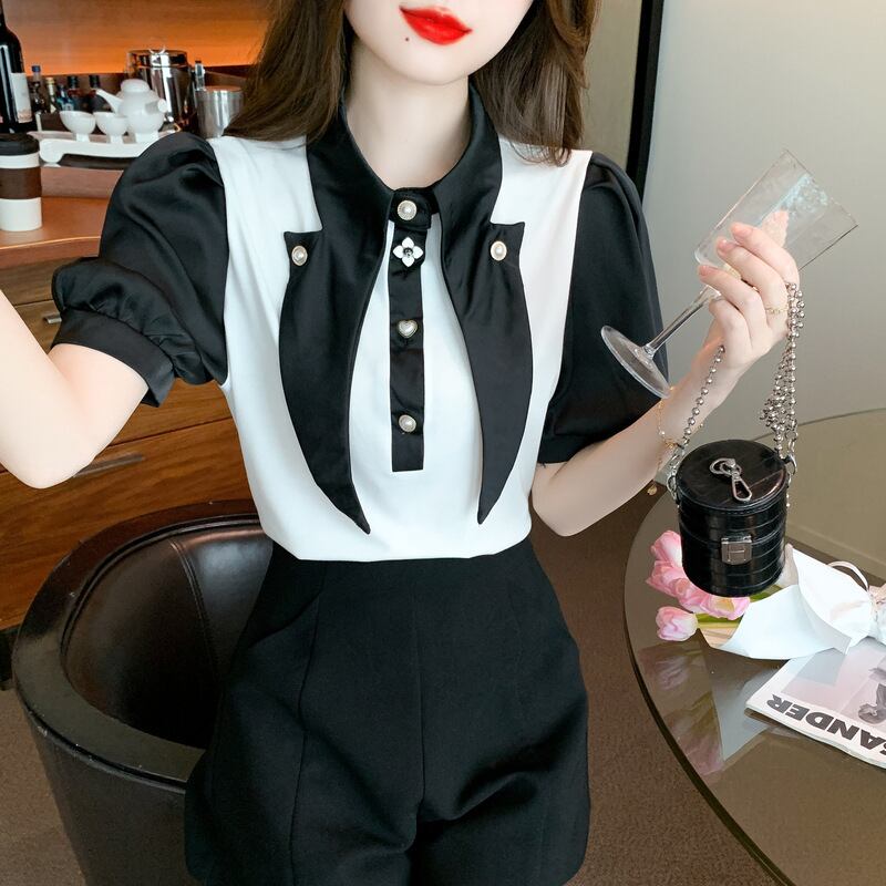 【tops】高級感ブラウストップス G20728