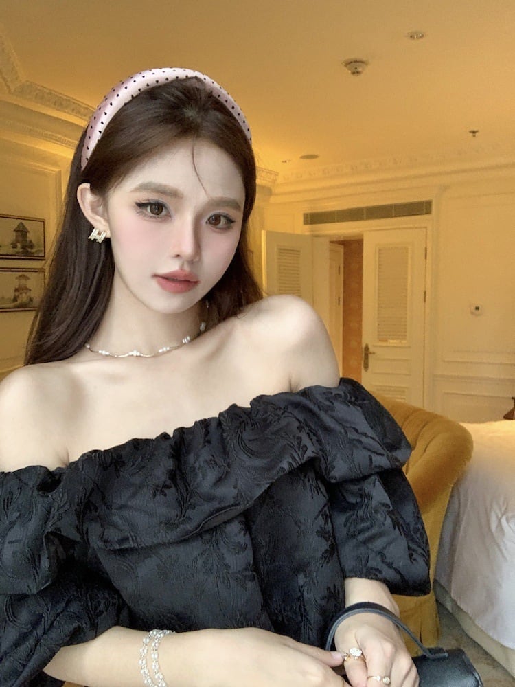 【tops】ボートネックトップス　M24333