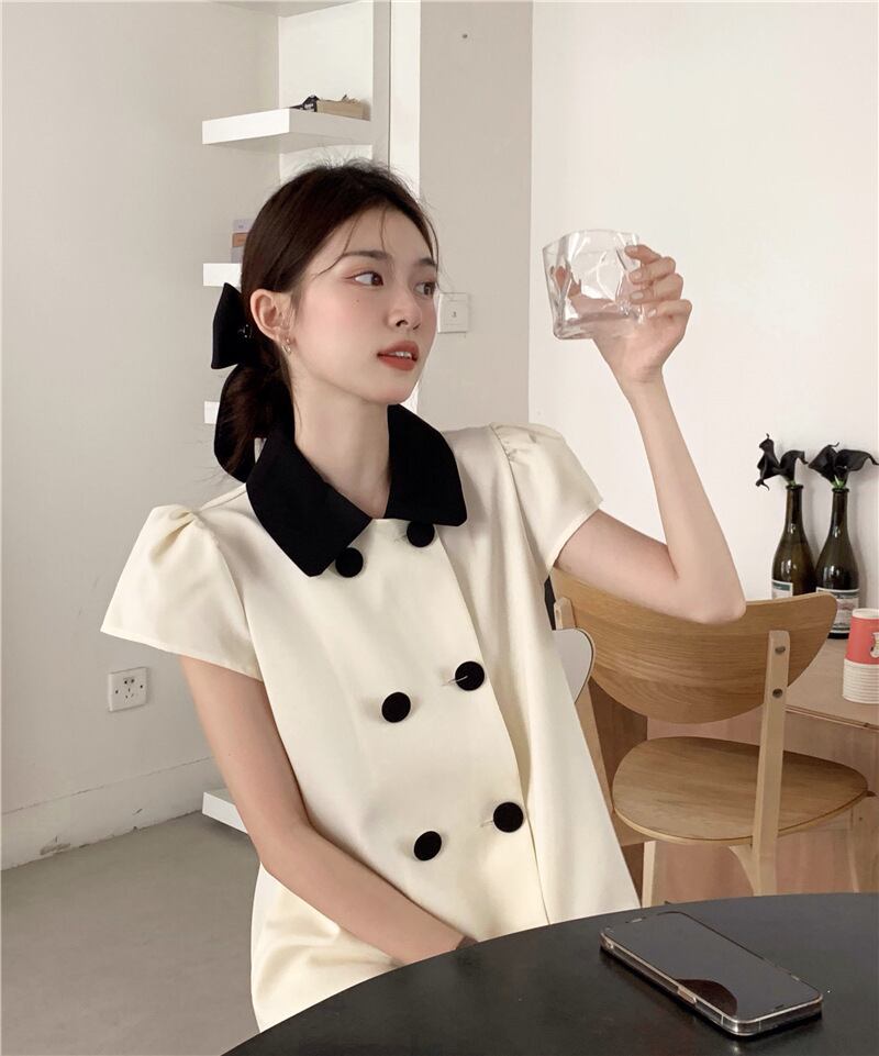 【dress】パフスリーブワンピース G20505