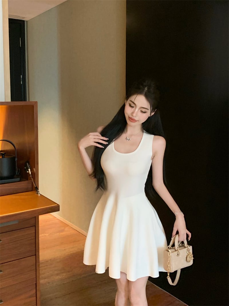 【dress】ノースリーブニットワンピース　M24696