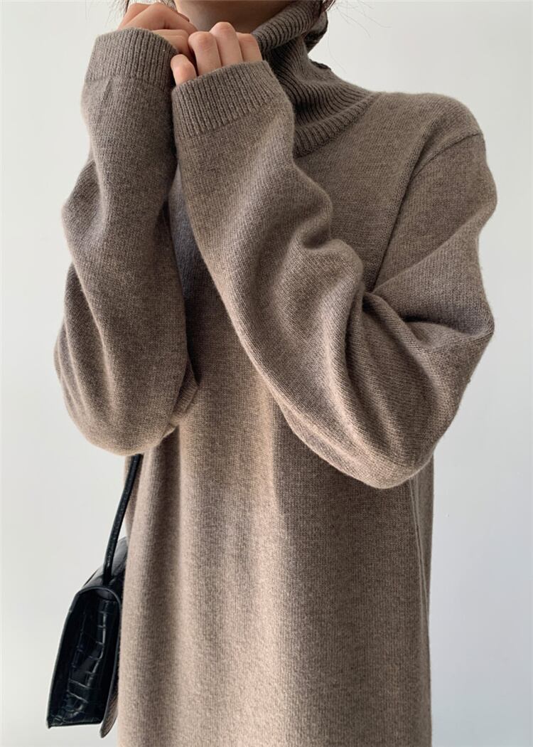【dress】ロングニットワンピース　N2196