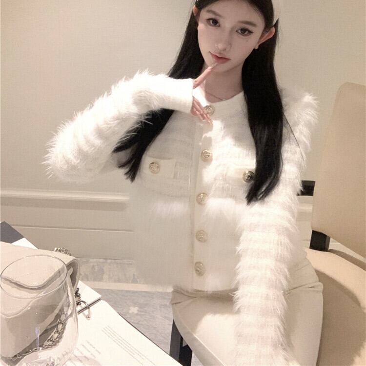 【outer】ファーニットコート　M28180