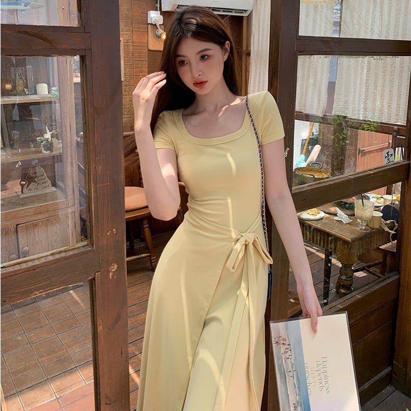 【dress】無地ワンピース　M24655