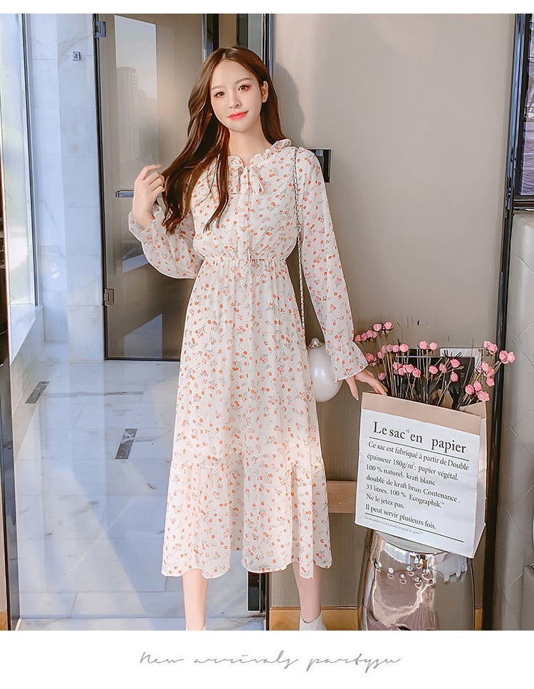 【dress】花柄ワンピース　M25347