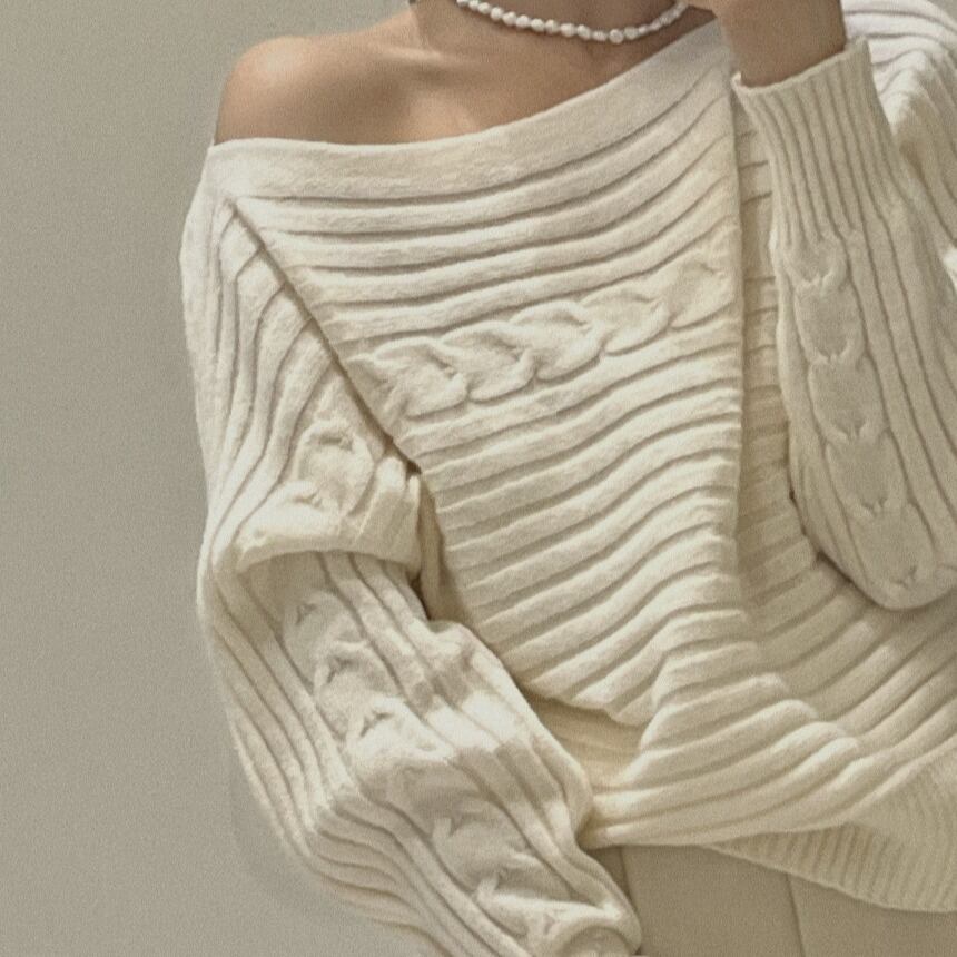 【tops】ニットプルオーバー　M19196
