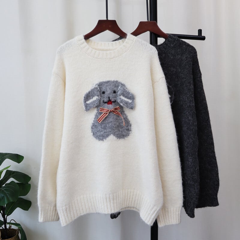 【tops】クルーネックニットセーター　M27295