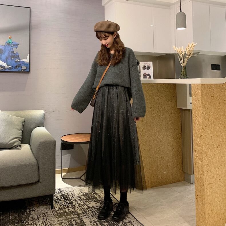 【bottoms】エレガント気質満点レディース存在感アップカジュアルスカート