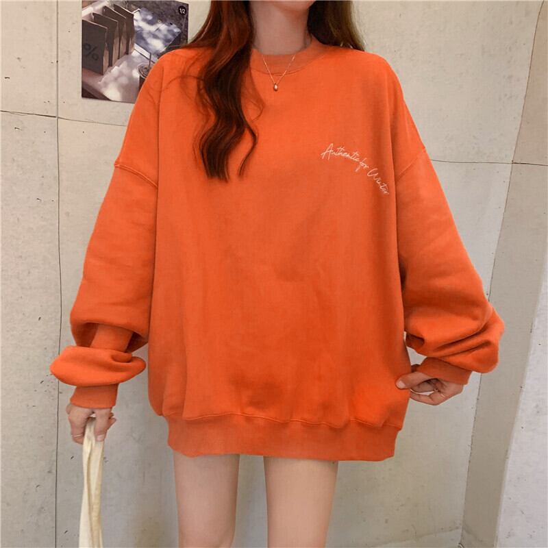 【tops】INS風秋冬新作ファッション美人度アップ!韓国系厚手裏起毛ルーズパーカー G3528