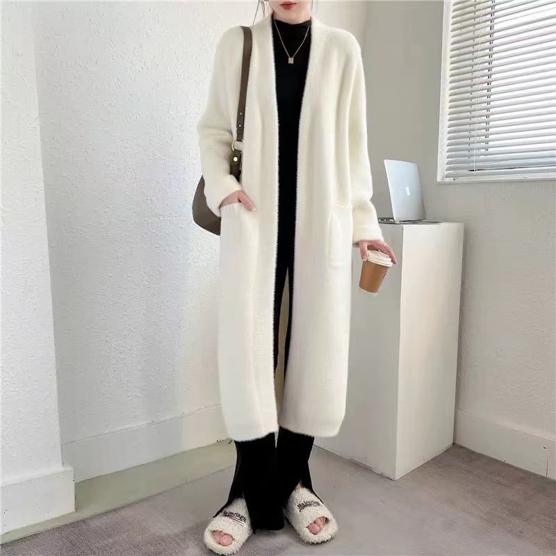 【outer】ロング丈ニットカーデ　M26127