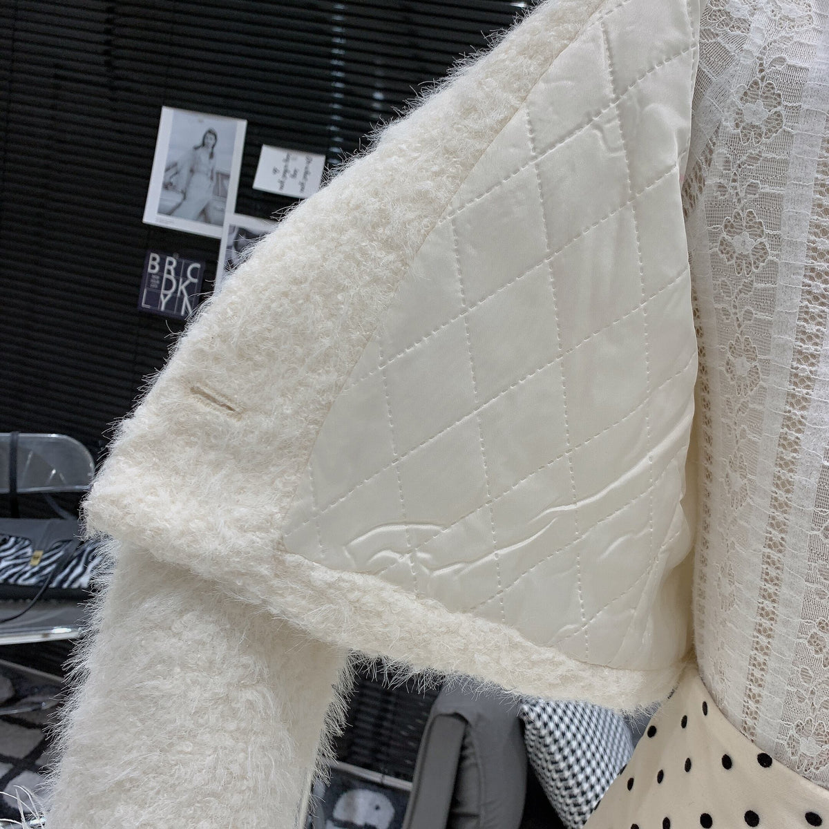 【outer】ファーショートコート　M28441