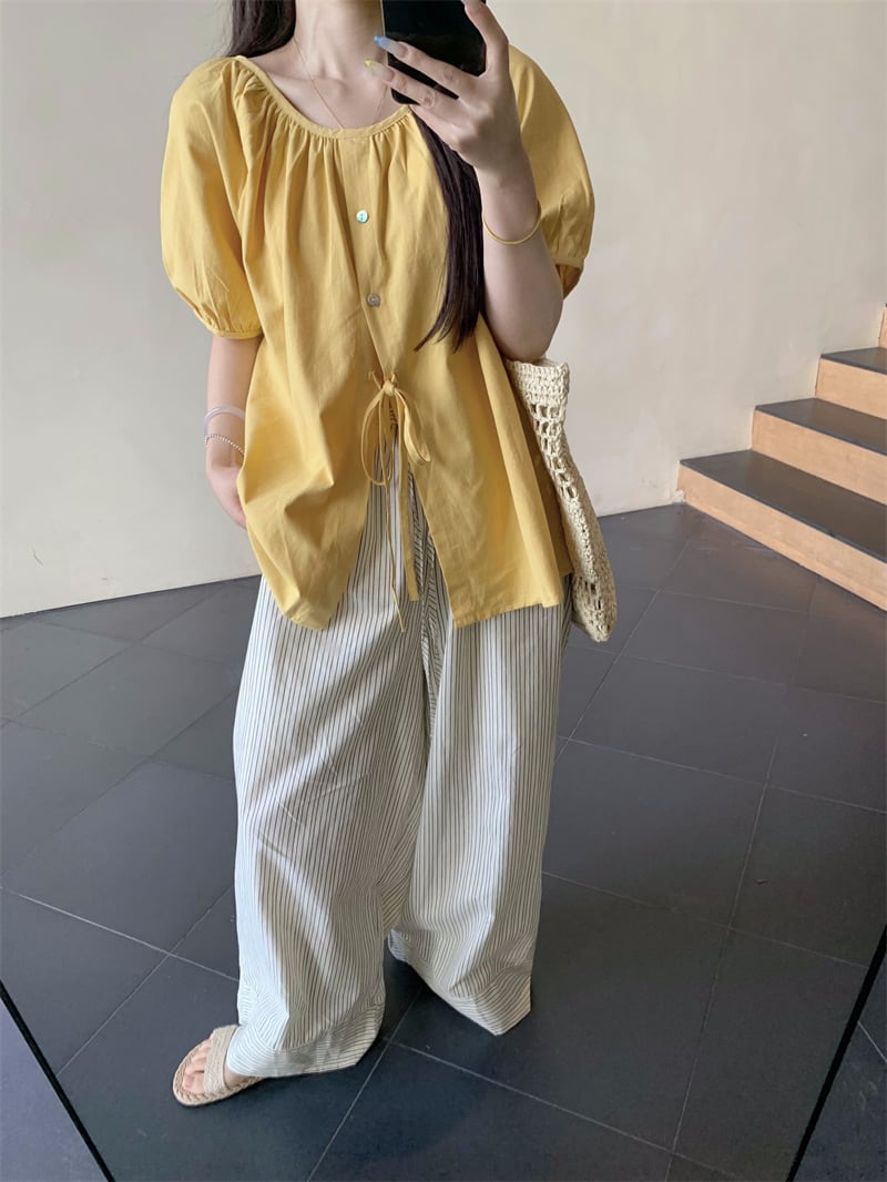 【tops】パフスリーブトップス　M24901
