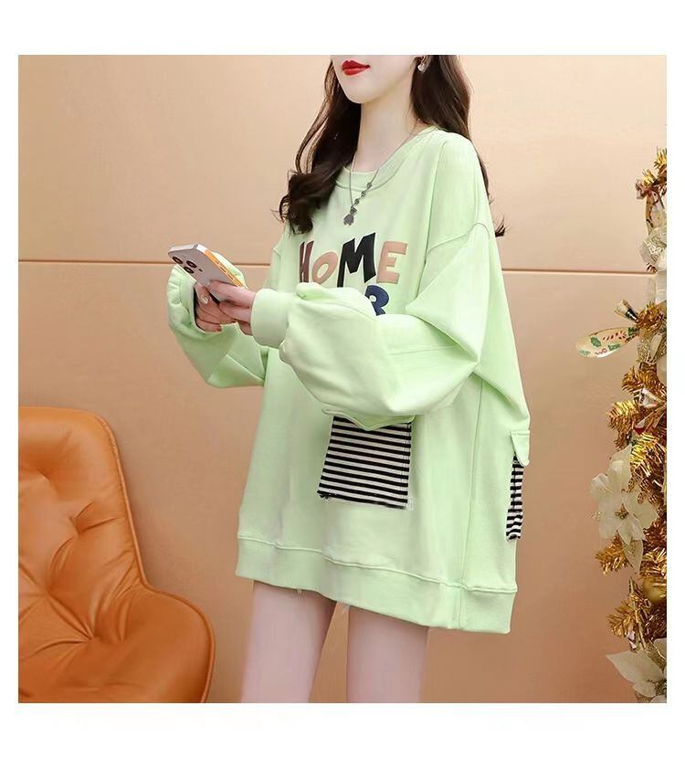 【tops】クルーネックパーカー　M18556