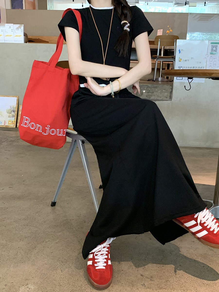 【set】Tシャツ×スカートセット　M24374