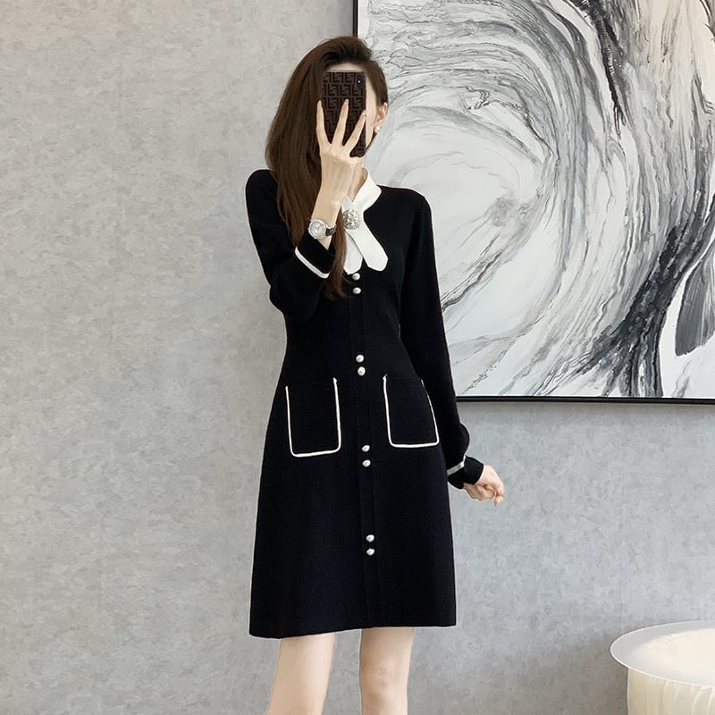 【dress】ニットワンピース　M25384