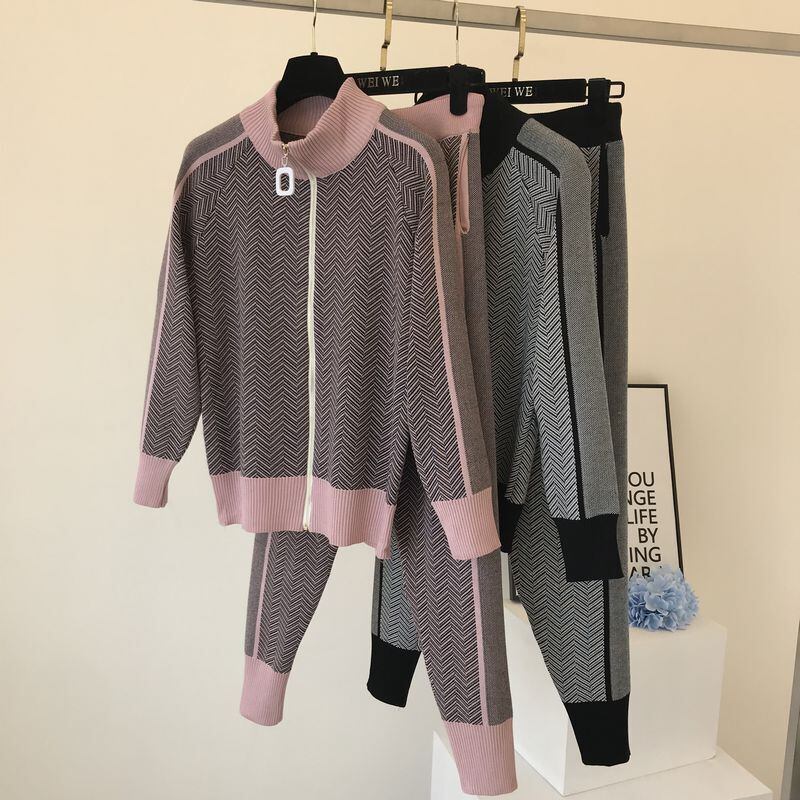 【set】優しい雰囲気!ファッション気質満点オシャレ着心地良い高品質ニット２点セット G3084