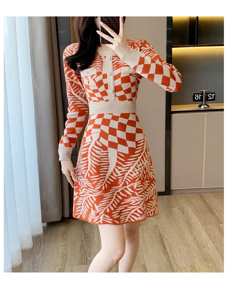 【dress】ニットワンピース　M25520