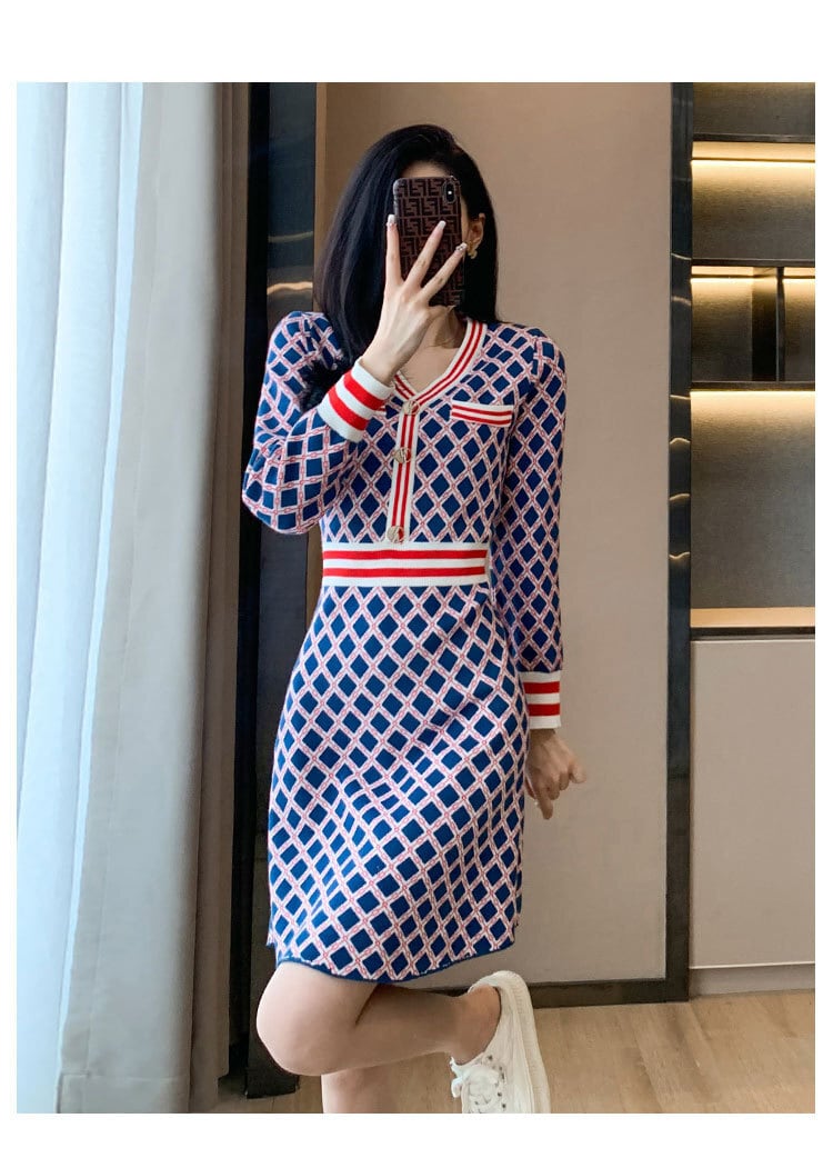 【dress】ニットワンピース　M25522