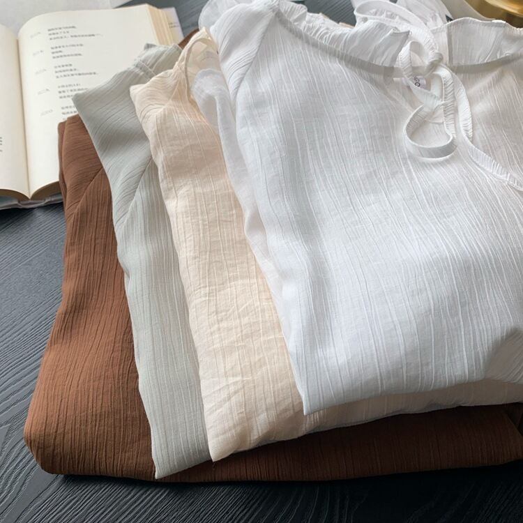 【tops】フリルシャツトップス　M29412
