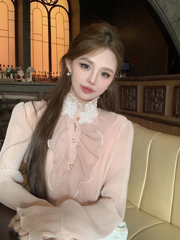 【tops】フリルブラウスG20406