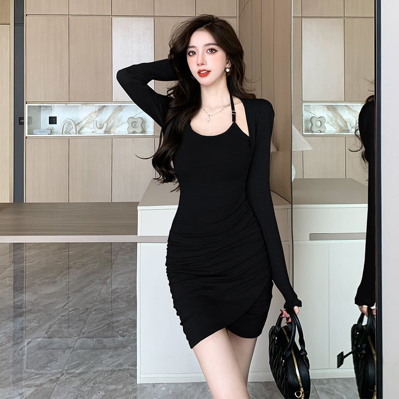 【dress】切り替えワンピース　M25335