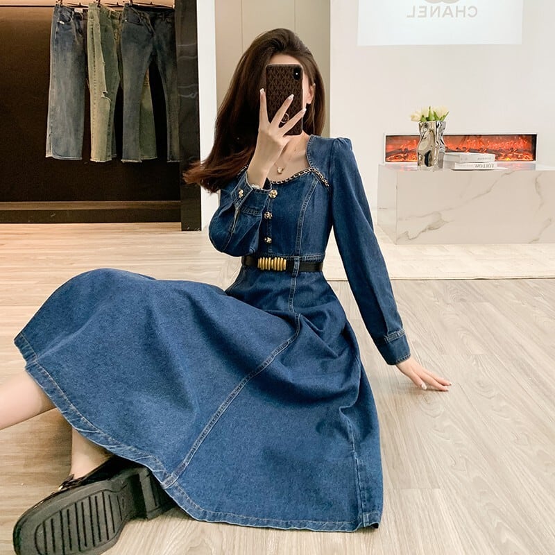 【dress】デニムワンピース　M25742