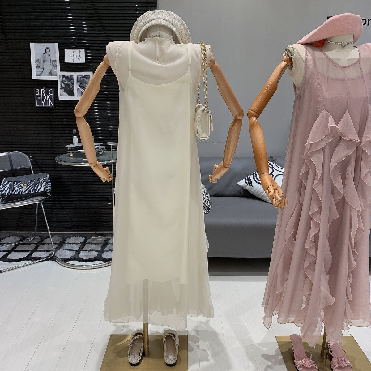 【dress】キャミワンピース×フリルワンピースセット　M24706
