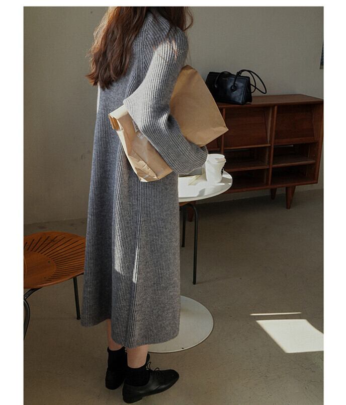 【dress】ファスナーニットワンピース　M27224