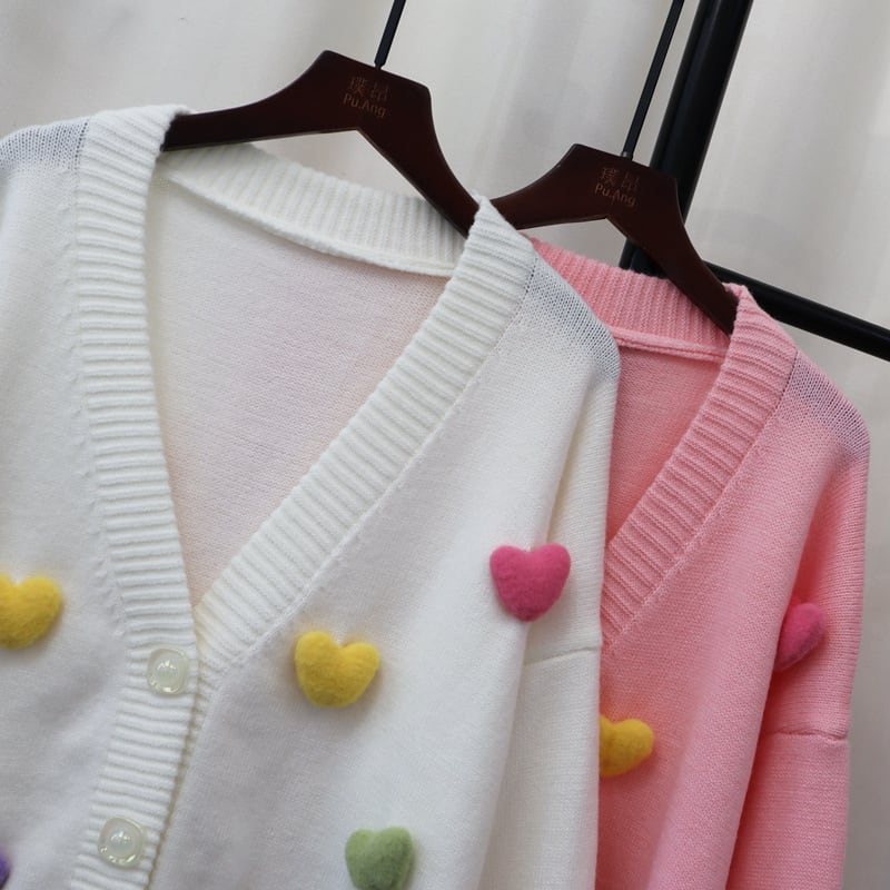 【outer】Vネックニットカーデ　M26029