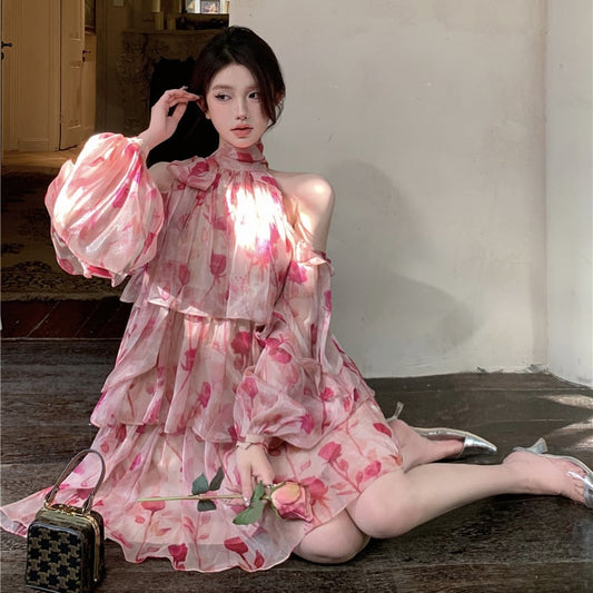 【dress】花柄ワンピース G20407