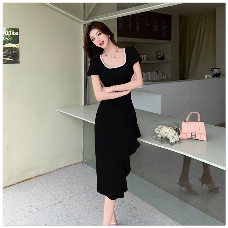 【dress】スリットワンピース　M25117