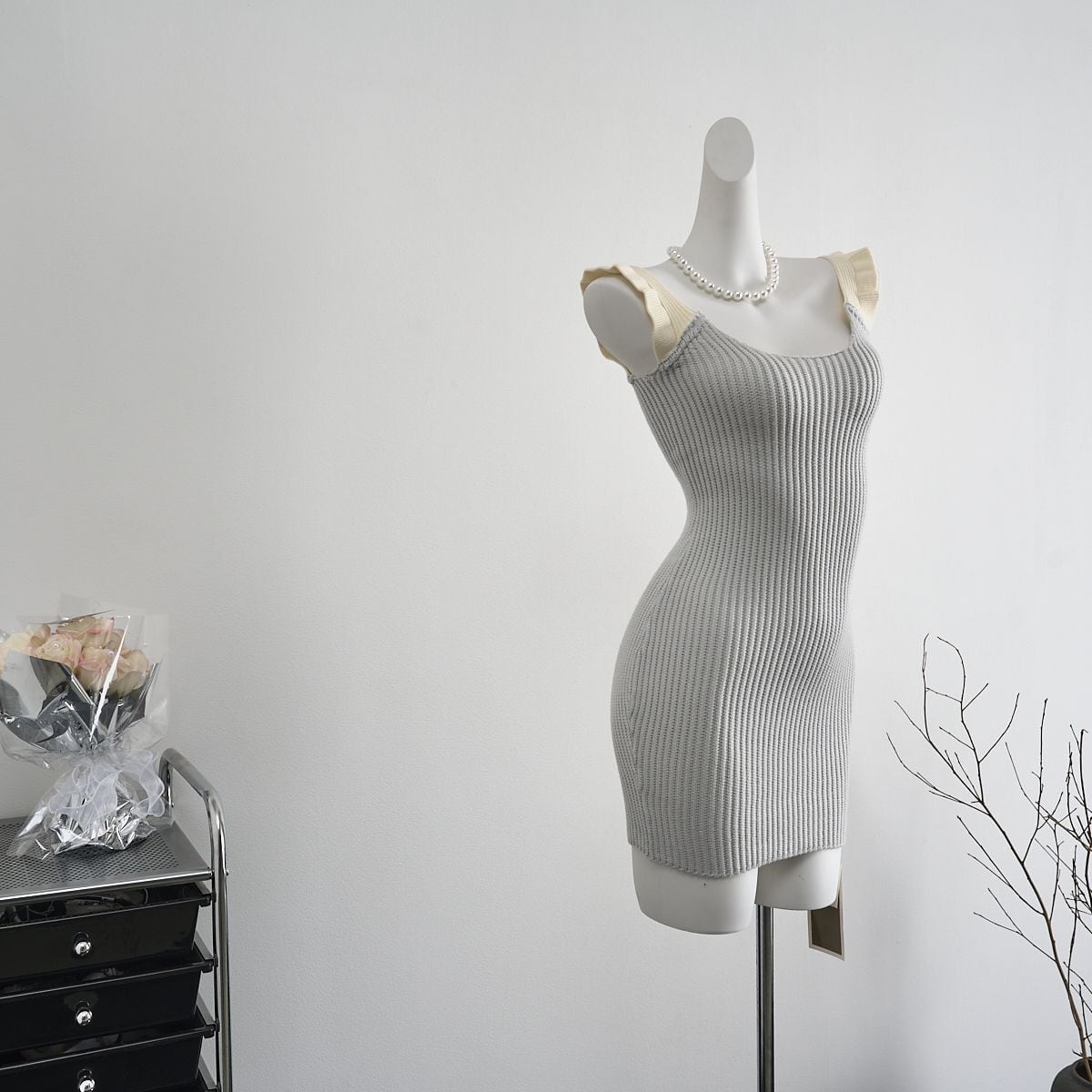 【dress】ニットキャミワンピース　M24427