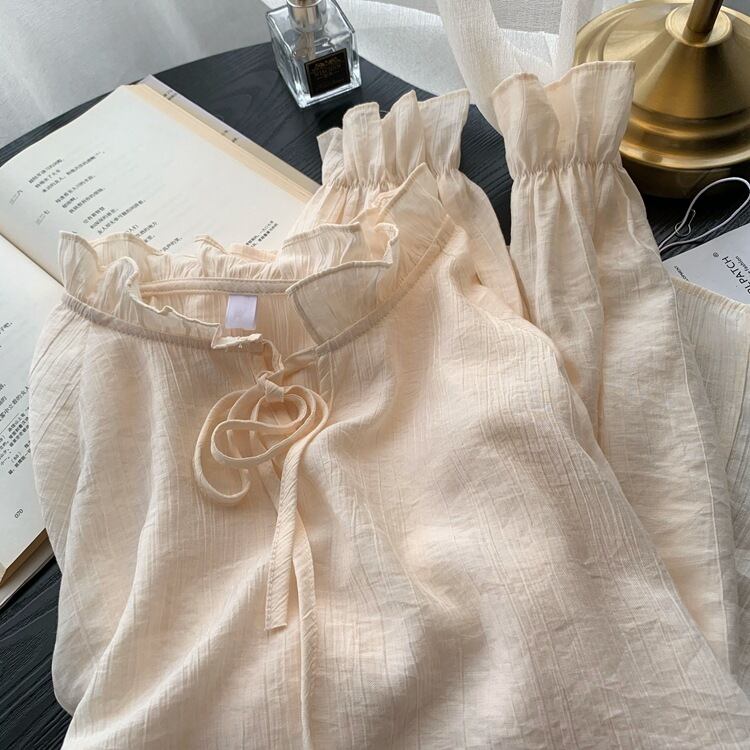 【tops】フリルシャツトップス　M29412