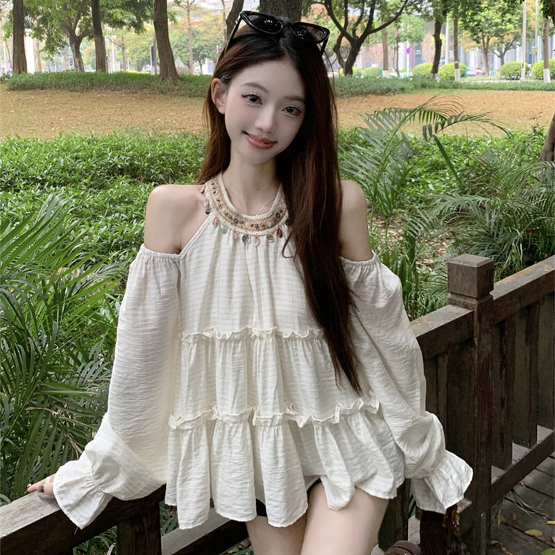 【tops】オフショルダートップス　M30074