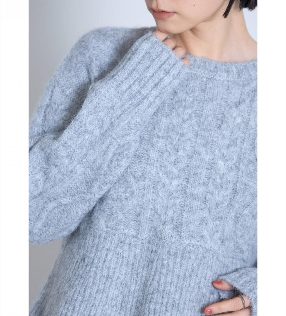 【tops】ドッキングニットセーター　M28784