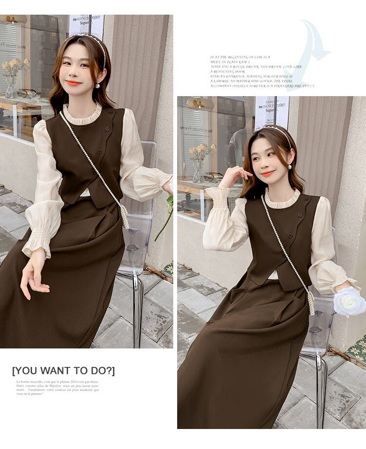 【dress】ドッキングワンピース　M18729