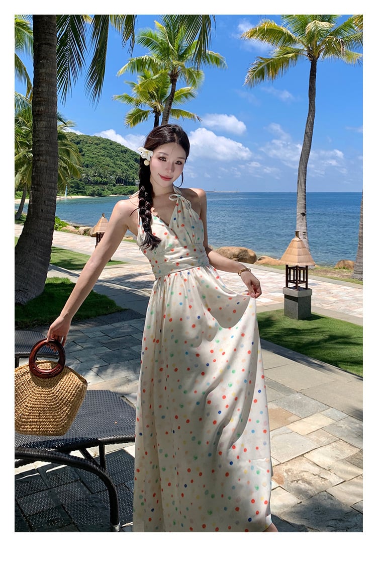 【dress】ホルターネックワンピース　M25231